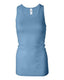 Bella + Canvas 8770 - Women's Sheer Mini Rib Racerback Tank - Ocean Blue