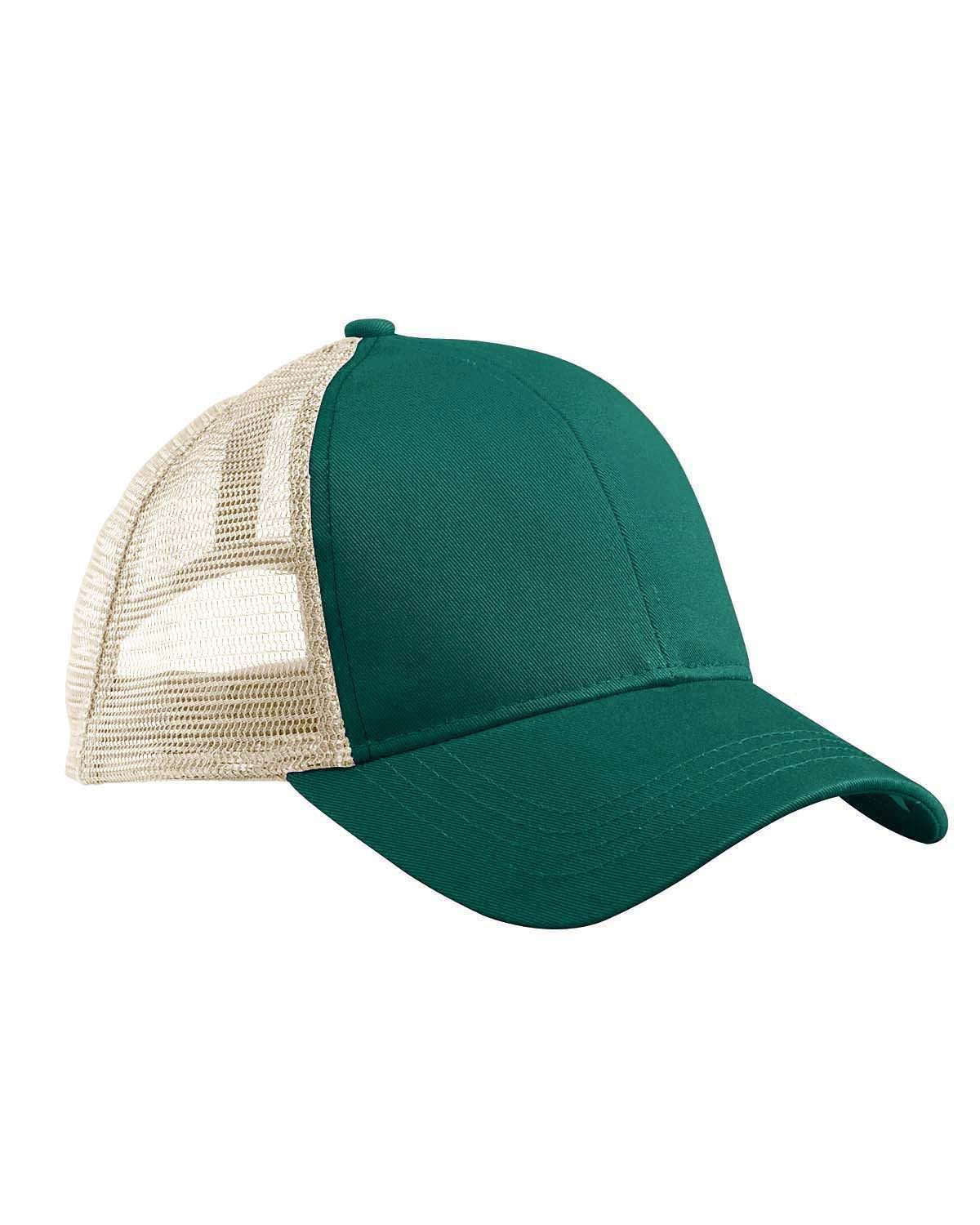 Eco Trucker Organic/Recycled Hat - Green / White