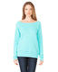 Bella + Canvas 7501 - Women's Sponge Fleece Wide Neck Sweatshirt - Teal