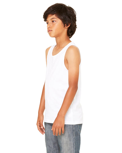 Youth Jersey Tank - White