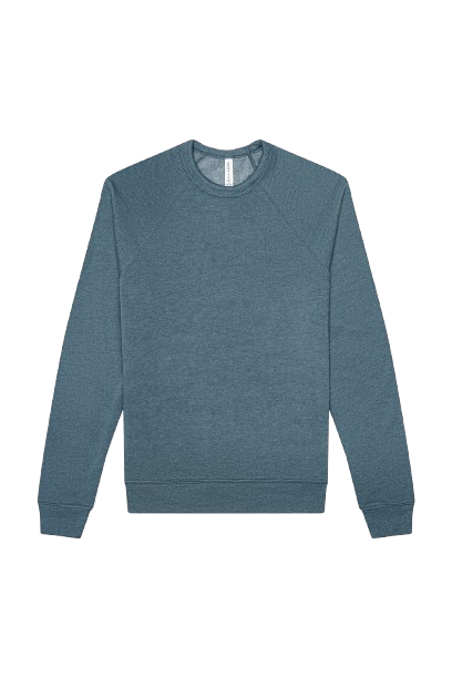 Unisex Sponge Fleece Raglan Sweatshirt - Heather Deep Teal