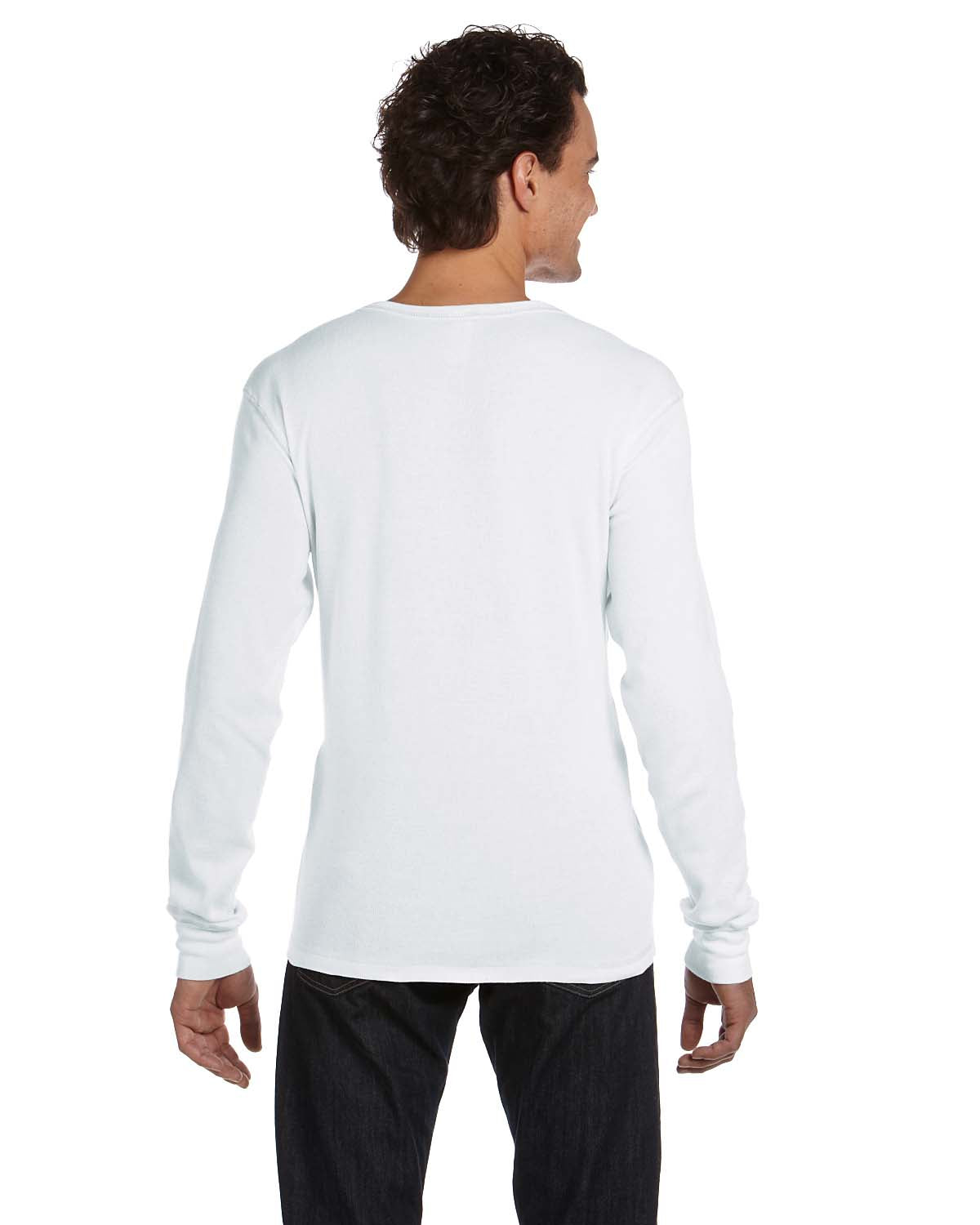 Men's Thermal Long-Sleeve T-Shirt - White / White