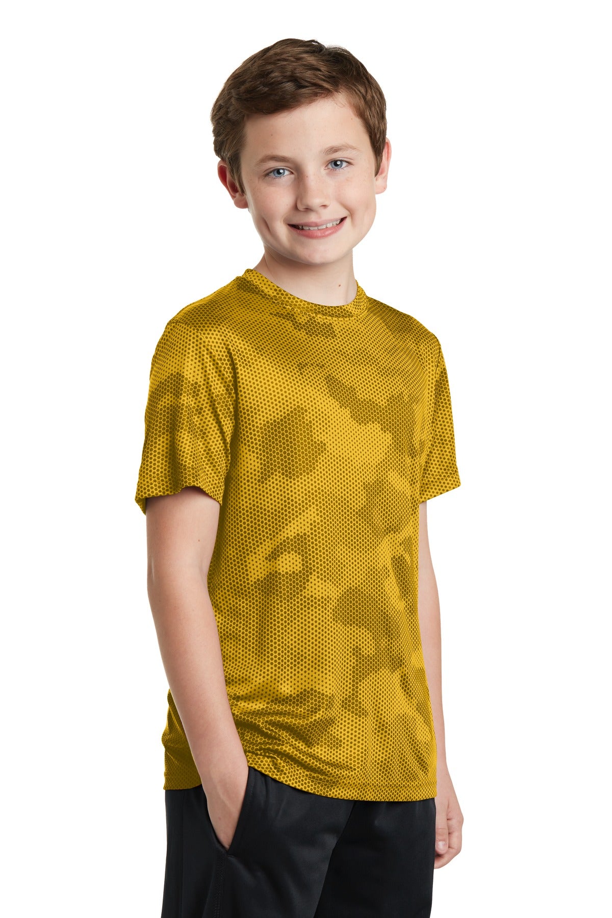 Youth CamoHex Tee - Gold