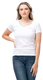 Tultex 0214TC - Women's Slim Fit Fine Jersey V-Neck - White