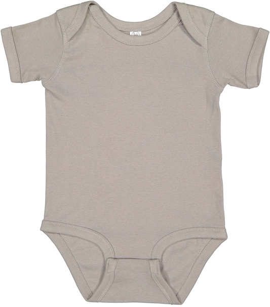 Infant Baby Rib Bodysuit - Titanium