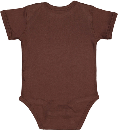Infant Baby Rib Bodysuit - Brown