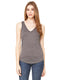 Bella + Canvas B8805 - Women's Flowy V-Neck Tank - Heather Dark Gray