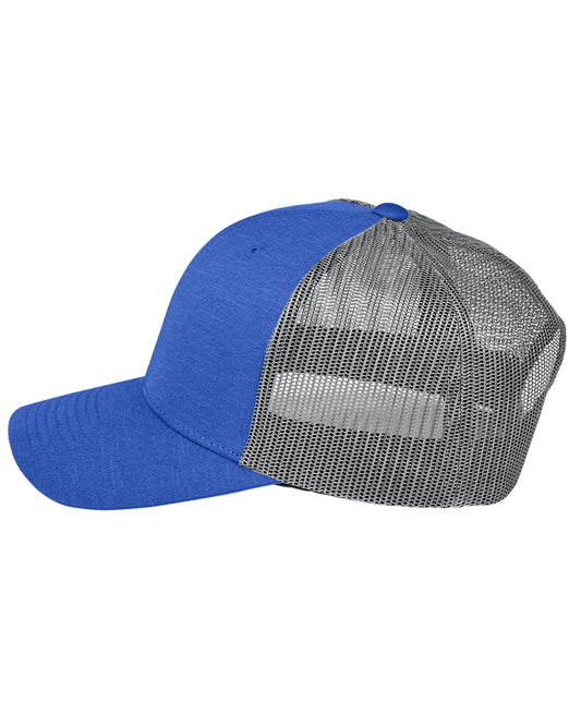 by Yupoong® Unisex Zone Sonic Heather Trucker Cap - Sport Royal Heather / Sport Gray