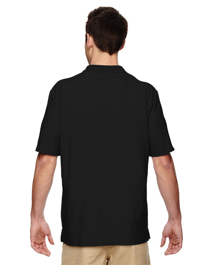 Unisex Double Piqué Polo - Black