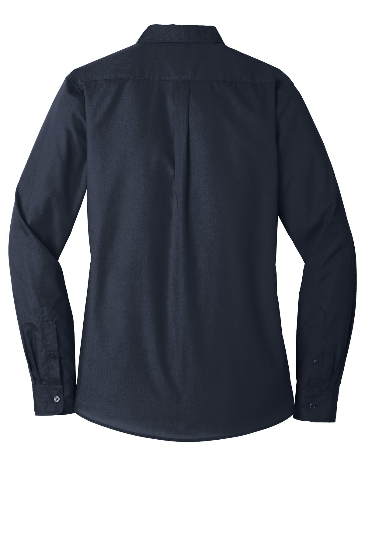 Women's Long Sleeve Carefree Poplin Shirt - River Blue Navy