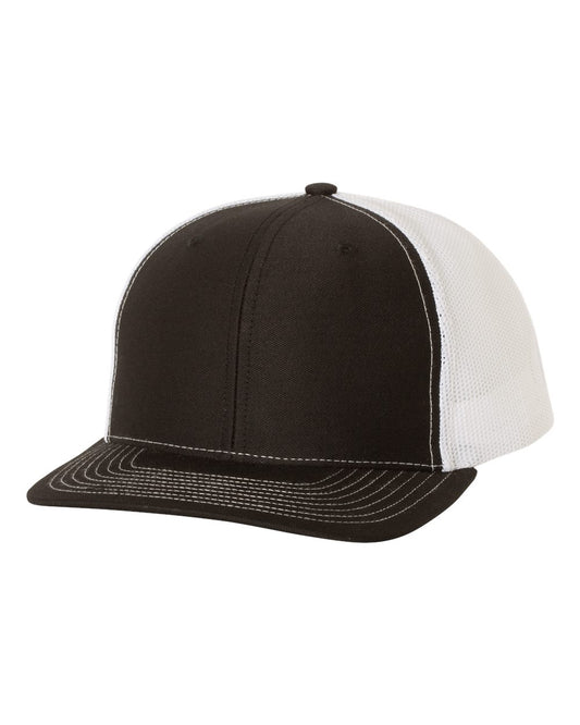 Snapback Trucker Cap - Black / White