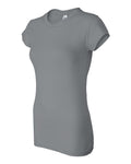 Women's Sheer Mini Rib Short-Sleeve T-Shirt - Granite