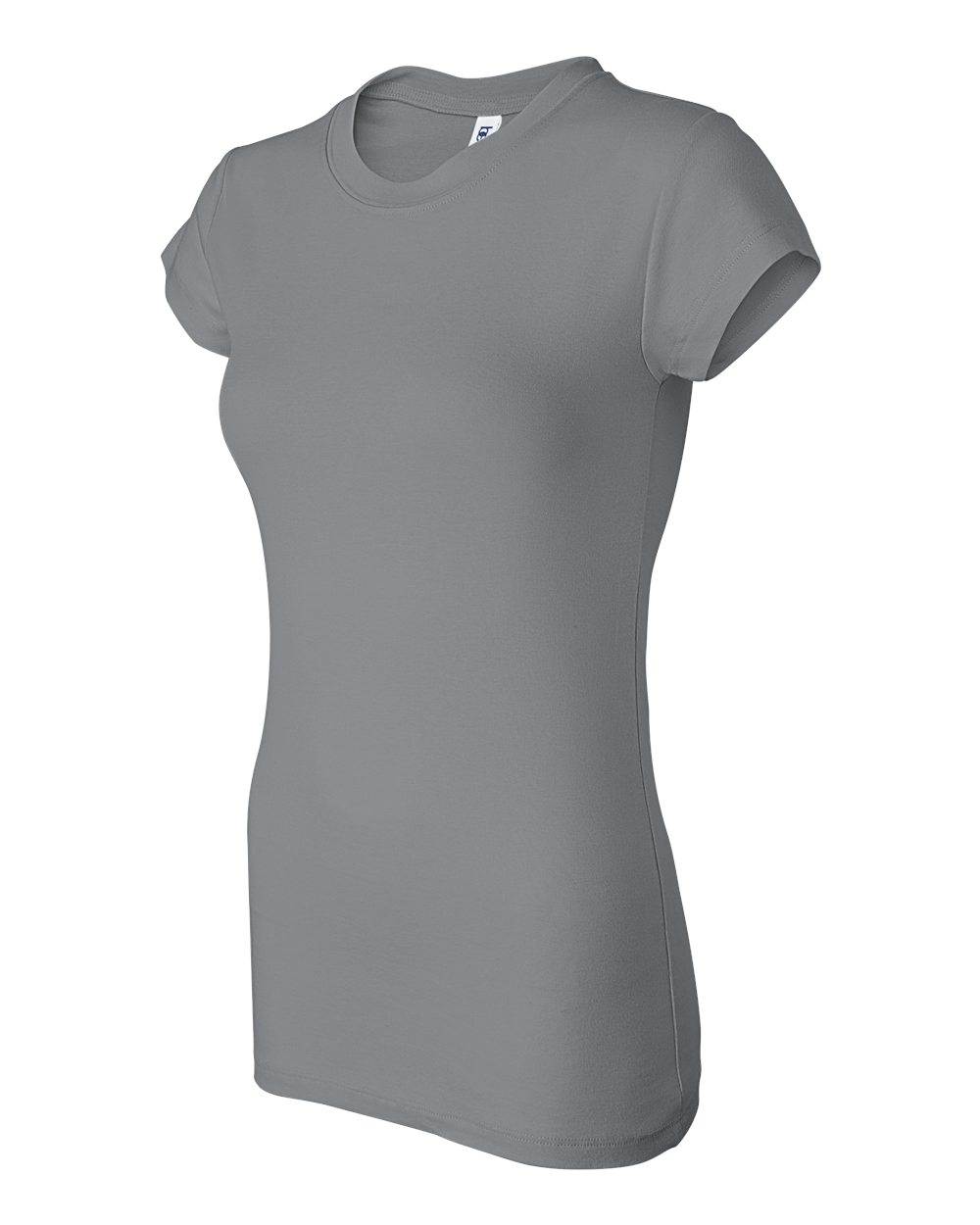 Women's Sheer Mini Rib Short-Sleeve T-Shirt - Granite