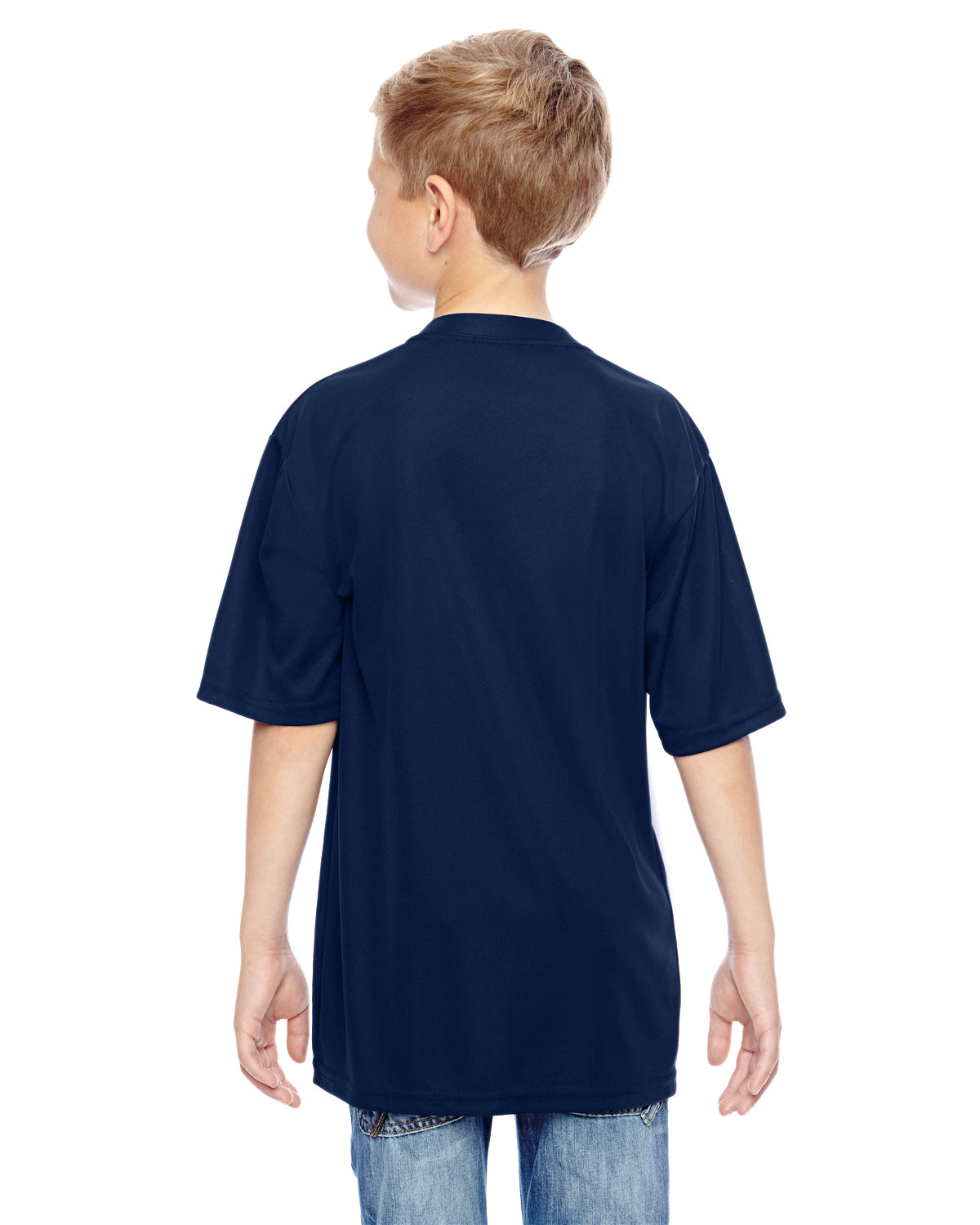 Youth Wicking T-Shirt - Navy