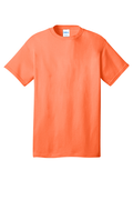 Unisex Core Cotton Tee - Neon Orange