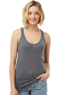 Women's Slim Fit Poly-Rich Racerback Tank - Heather Charcoal