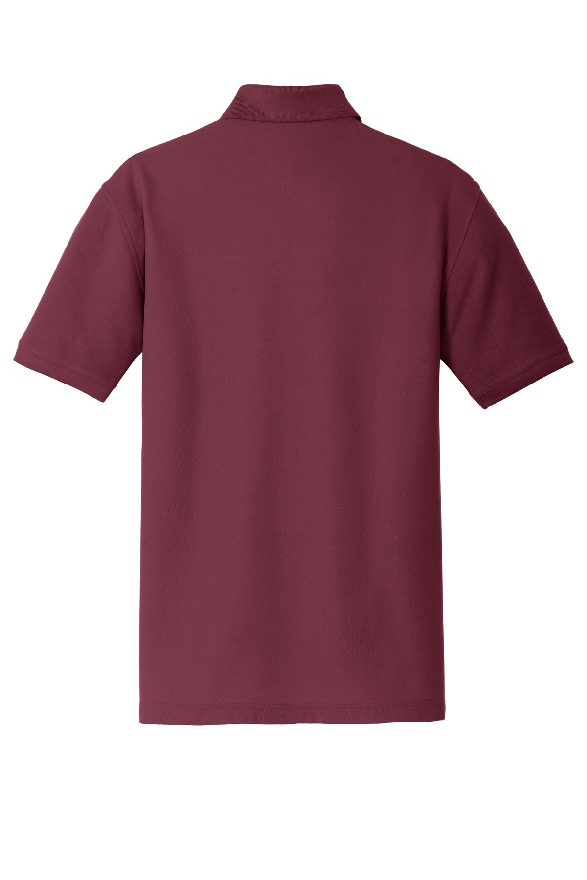 Unisex Core Classic Pique Polo - Burgundy