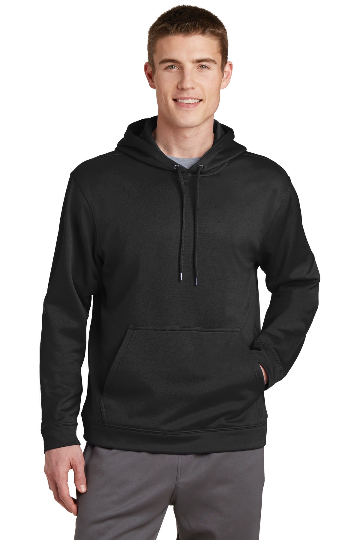 Sport-Wick Fleece Hooded Pullover - Black