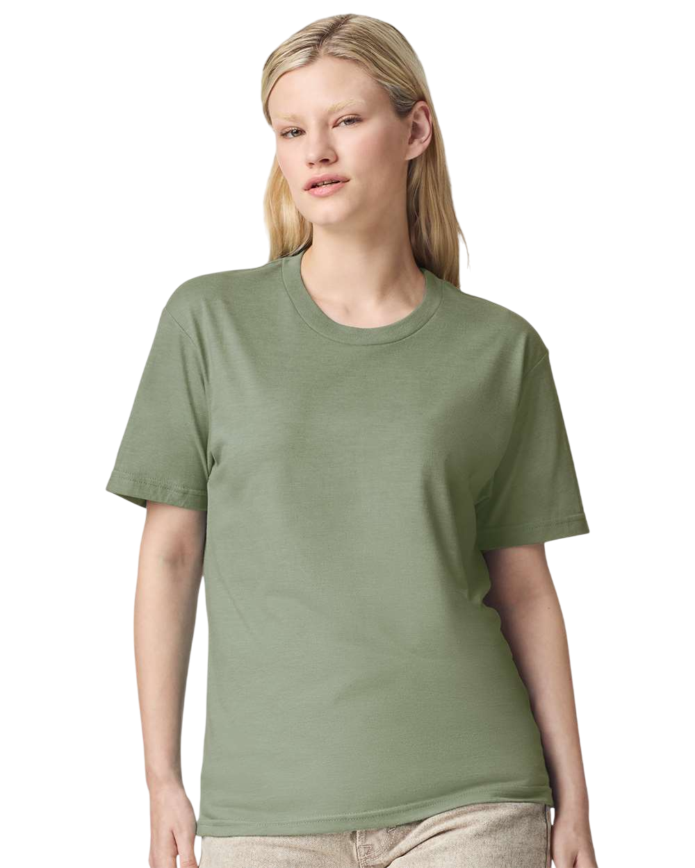 Unisex CVC T-Shirt - Heather Sage