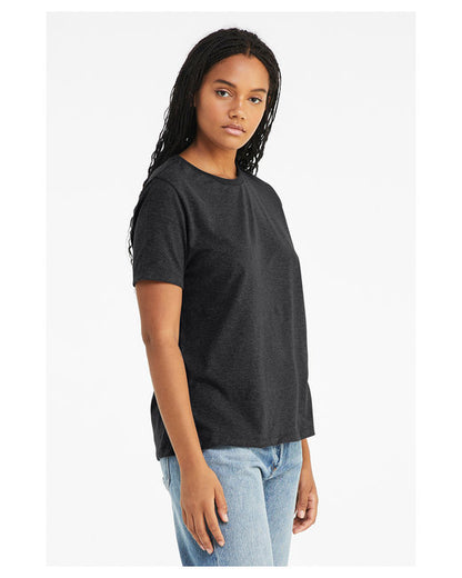Women's Triblend Relaxed Jersey Short-Sleeve T-Shirt - Solid Dark Gray Triblend