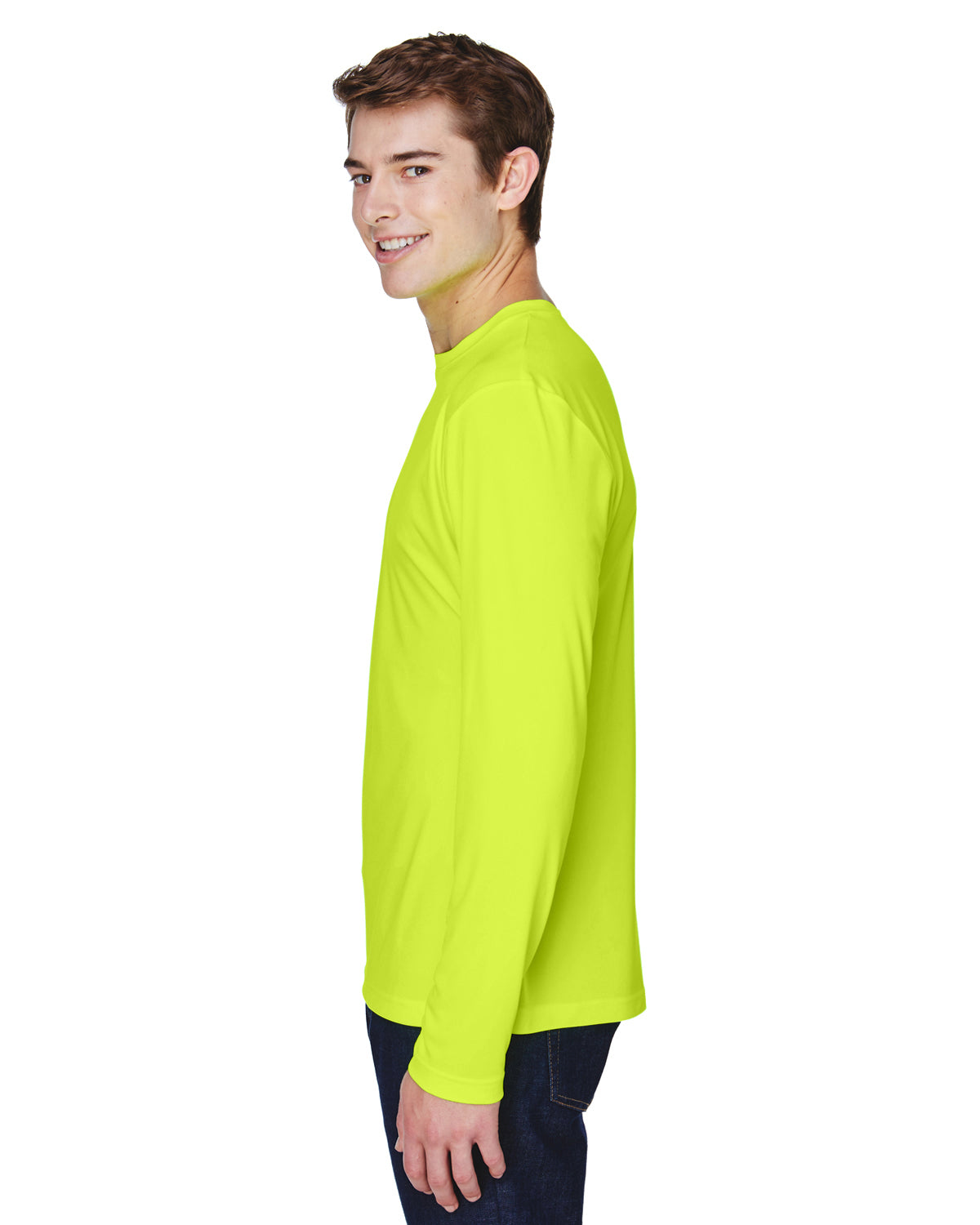 Men's Zone Performance Long-Sleeve T-Shirt - Safety Yellow