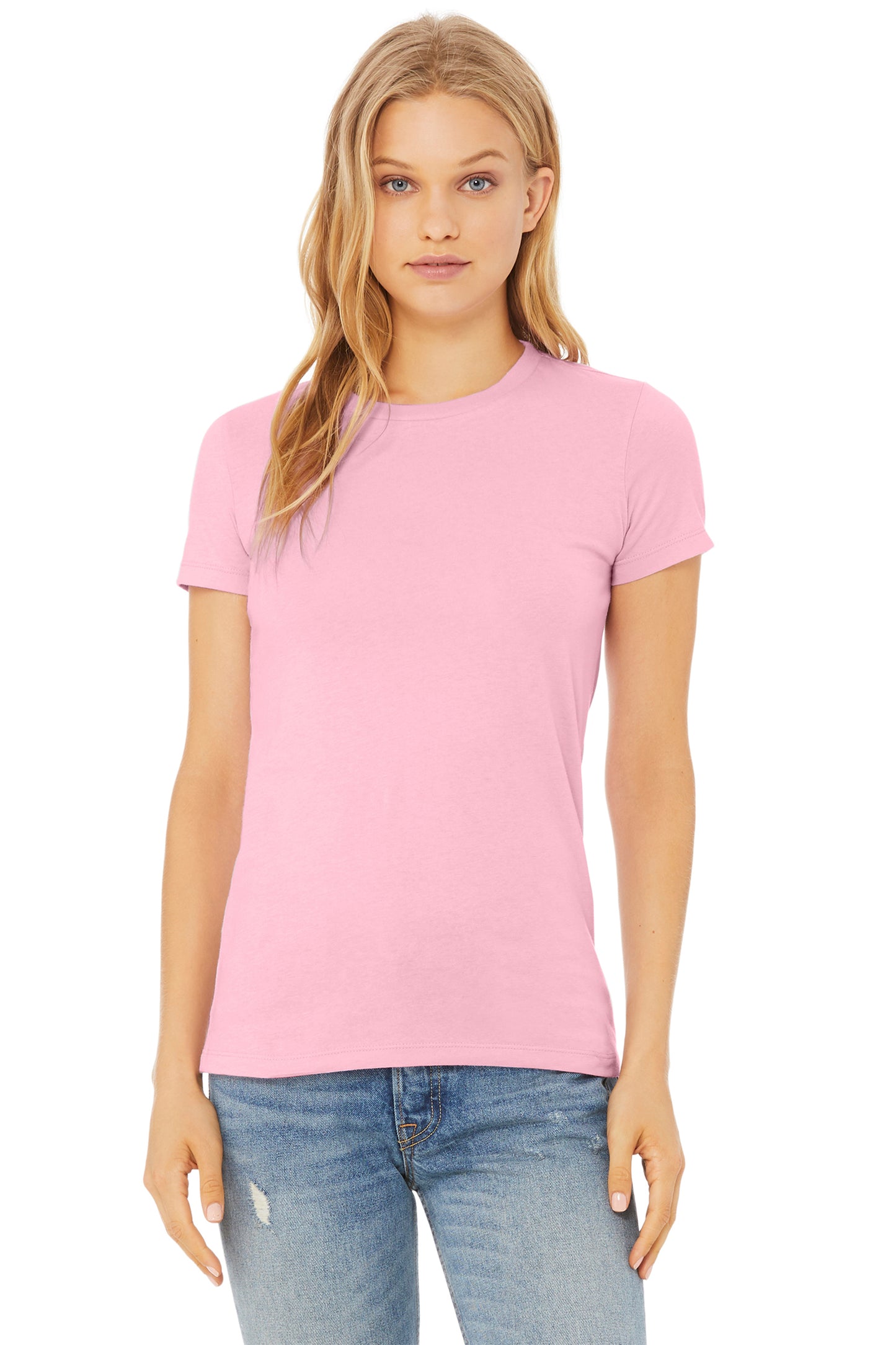 Women's Triblend Relaxed Jersey Short-Sleeve T-Shirt - Pink Triblend