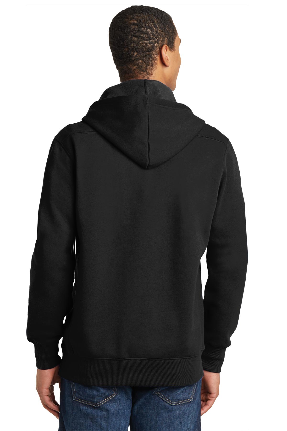 Lace Up Pullover Hoodie - Black