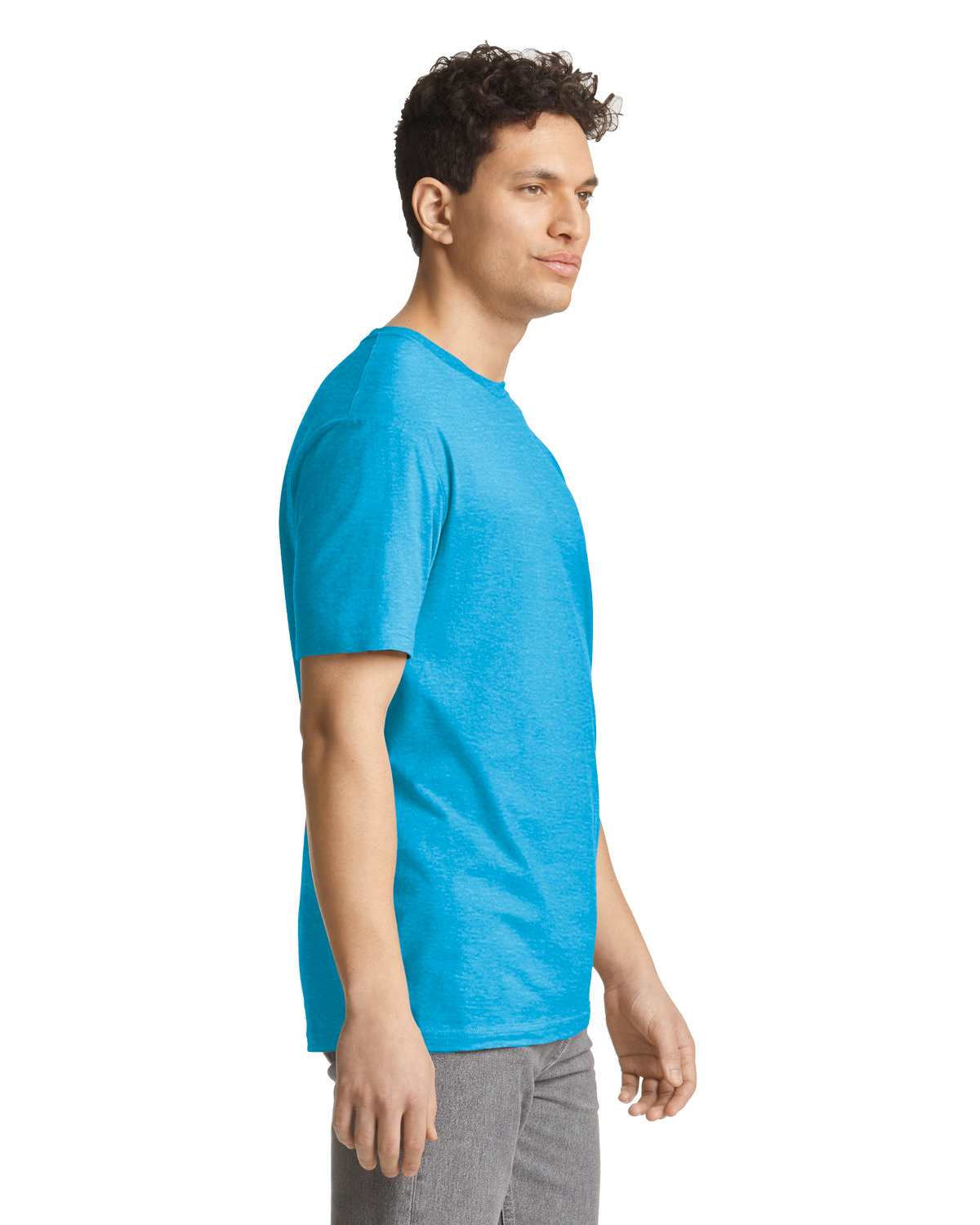 Light Cotton T-Shirt - Heather Sapphire