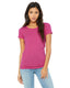 Bella + Canvas B8413 - Women's Triblend Short-Sleeve T-Shirt - Berry Triblend