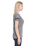 Women's Football T-Shirt - Gran Heather / Vintage Smoke