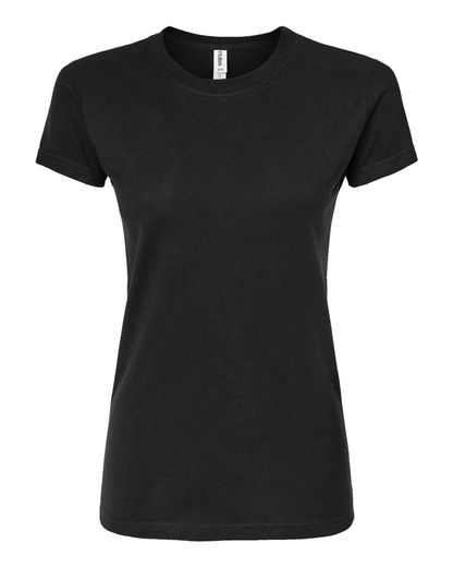 Women's Slim Fit Fine Jersey Tee - Black