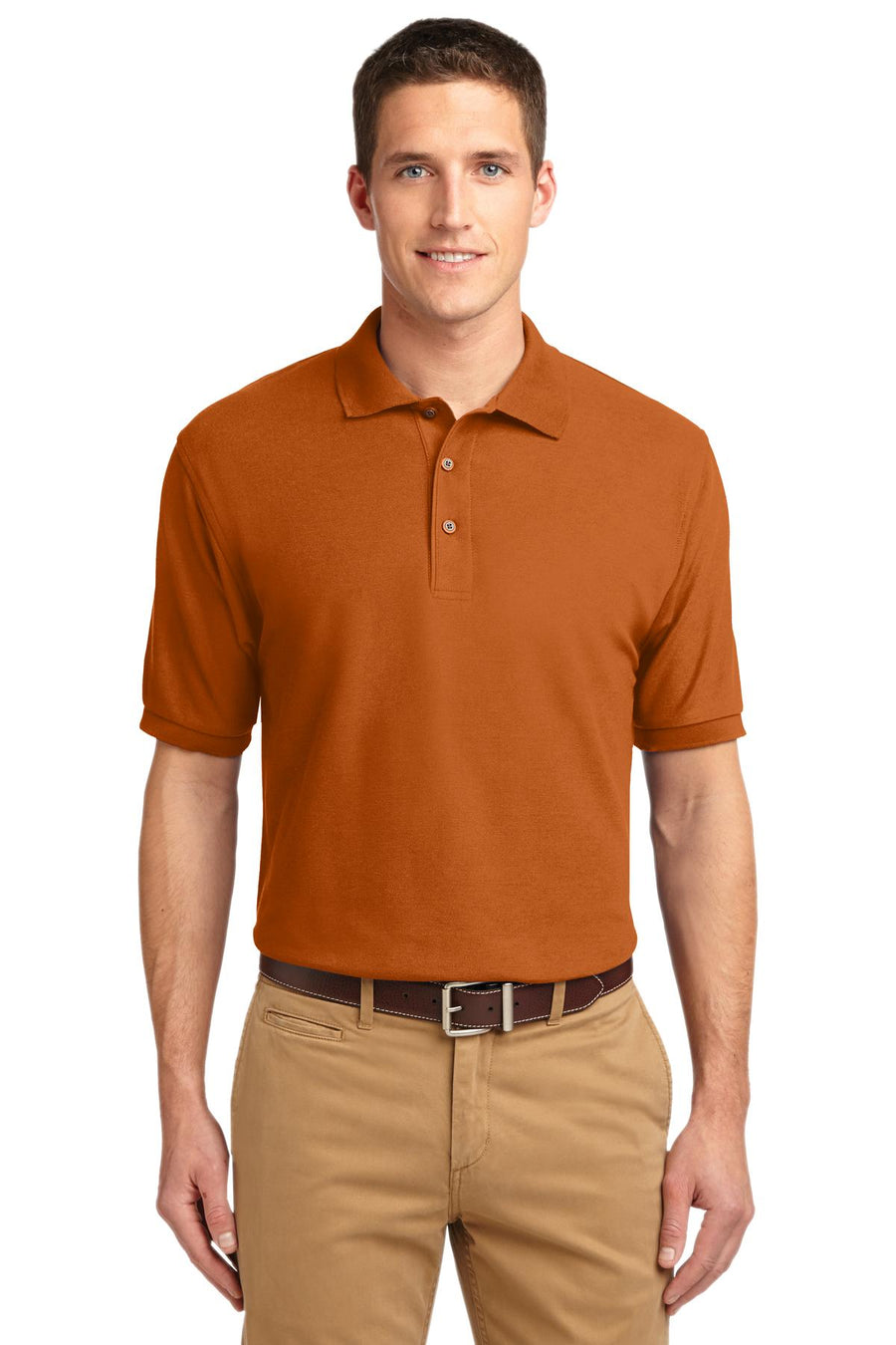 Unisex Silk Touch Polo - Texas Orange