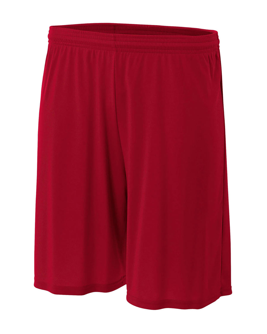 Youth Cooling Performance Polyester Short - Cardinal