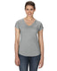 Anvil 6750VL - Women's Triblend V-Neck T-Shirt - Heather Gray