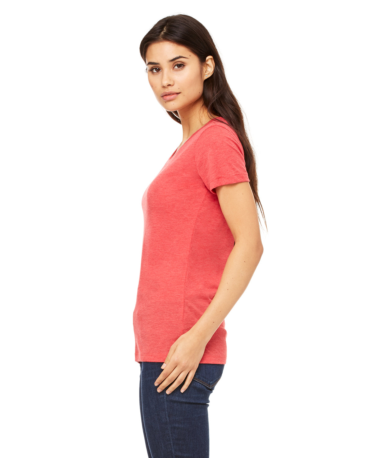 Women's Triblend Short-Sleeve T-Shirt - Light Red Triblend