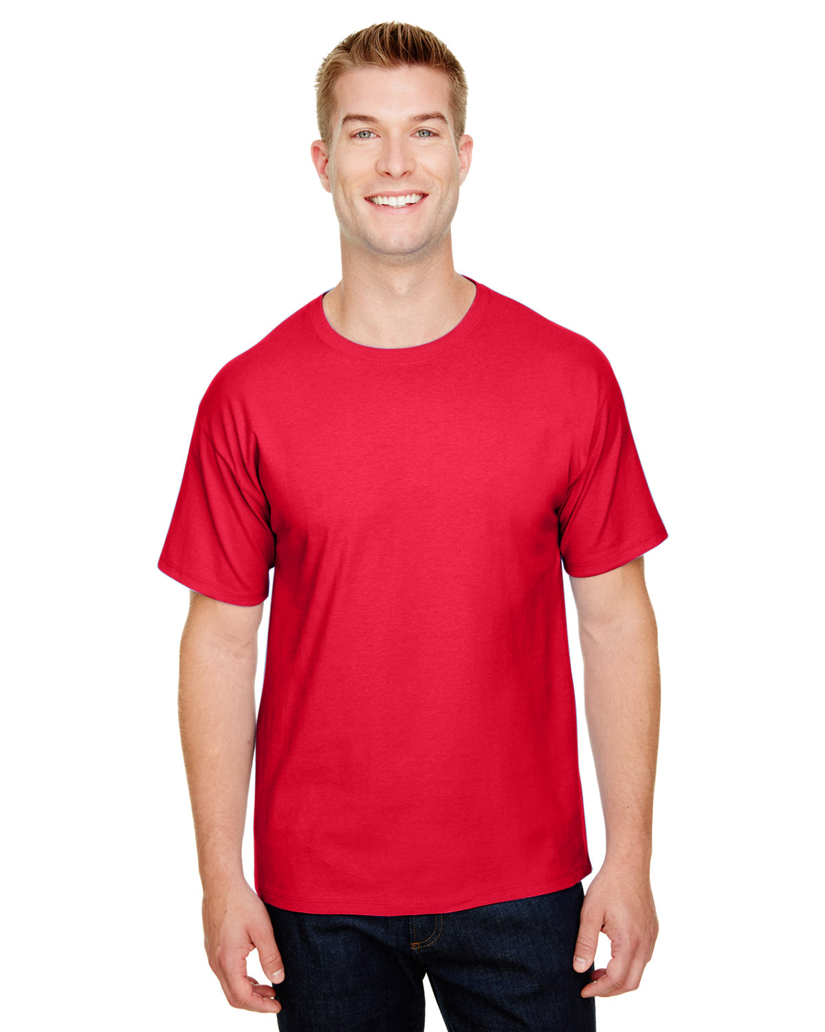 Unisex Ringspun Cotton T-Shirt - Athletic Red