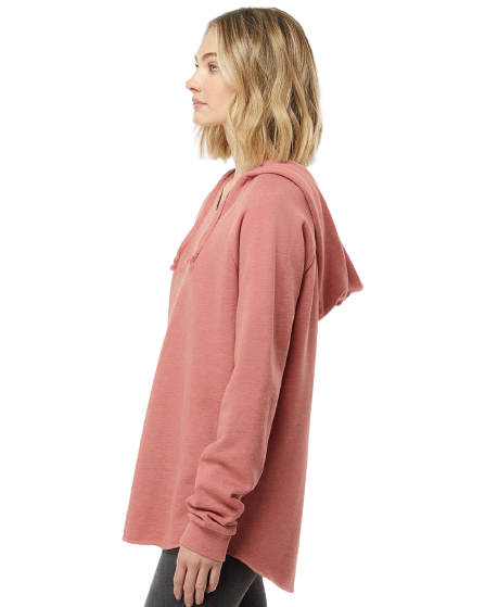 Women’s Lightweight California Wave Wash Hoodie - Dusty Rose