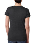 Women's Triblend Deep V - Vintage Black