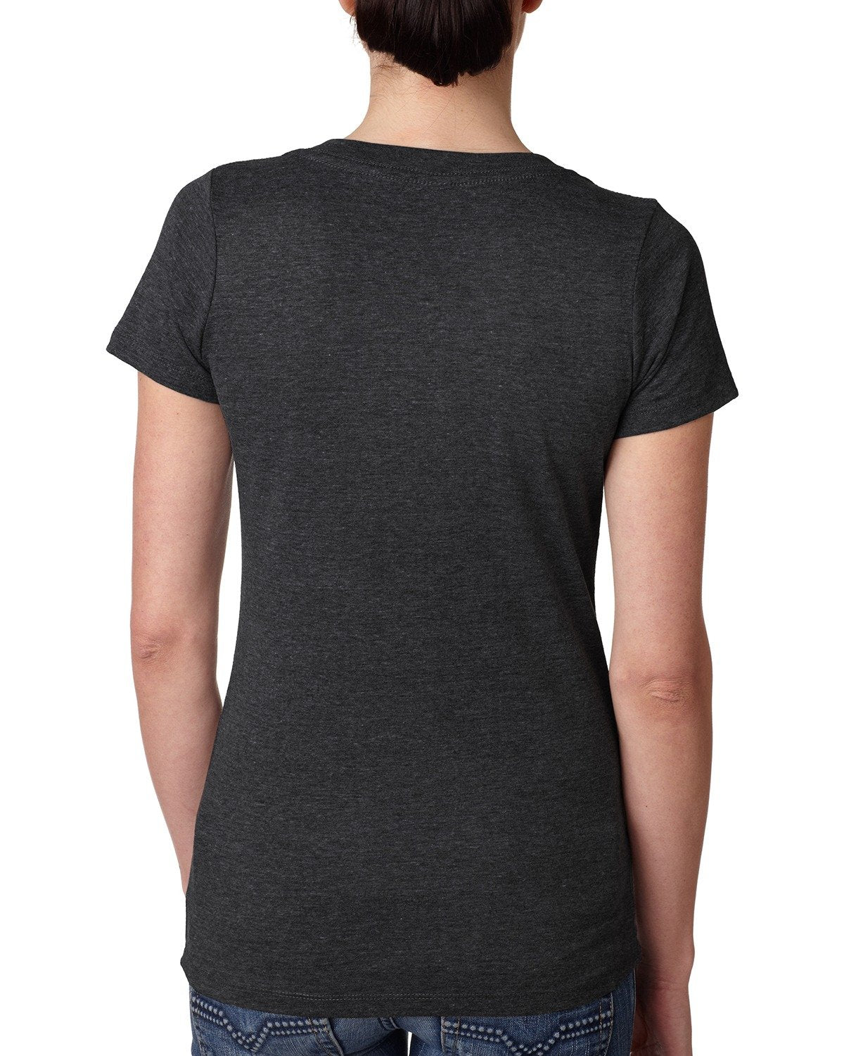 Women's Triblend Deep V - Vintage Black