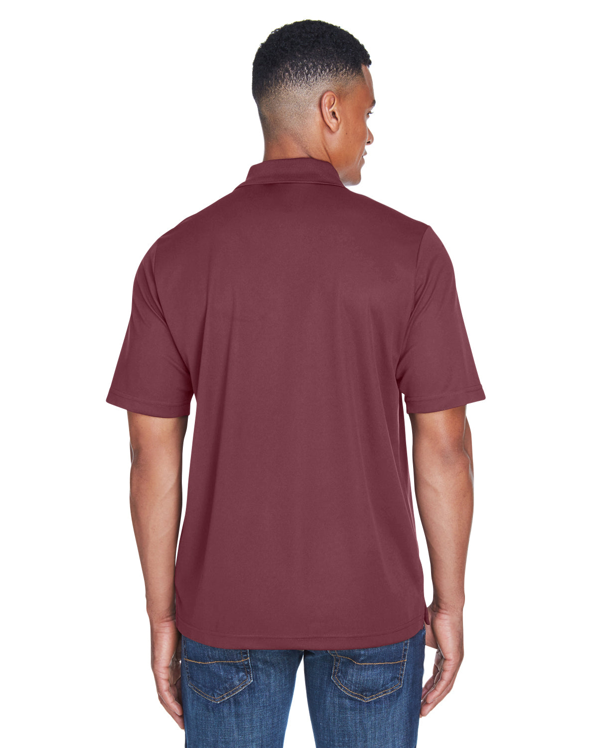 Men's Origin Performance Piqué Polo with Pocket - Burgundy 060