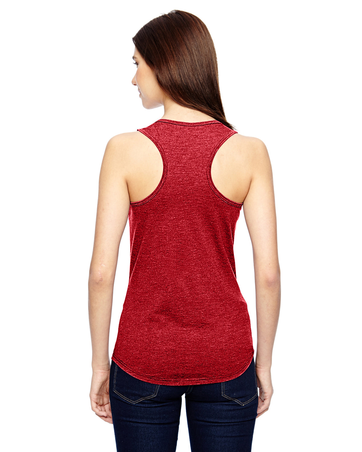 Women's Triblend Racerback Tank - Heather Red