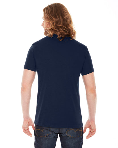 Unisex Poly-Cotton USA Made Crewneck T-Shirt - Navy