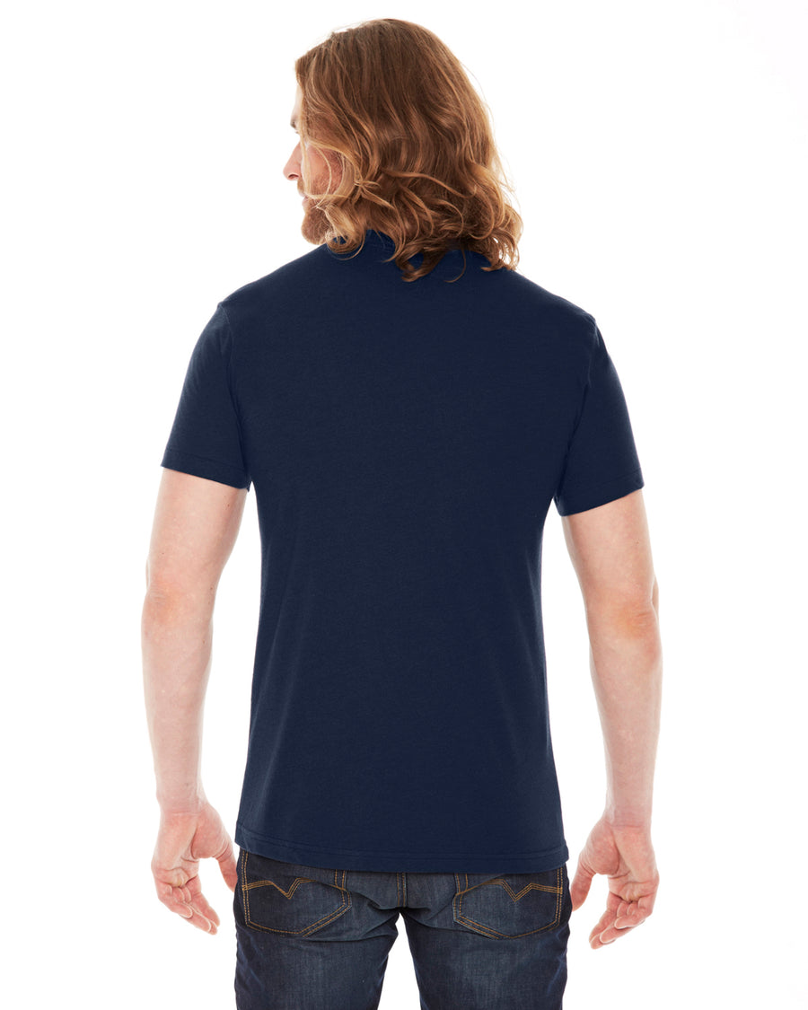 Unisex Poly-Cotton USA Made Crewneck T-Shirt - Navy
