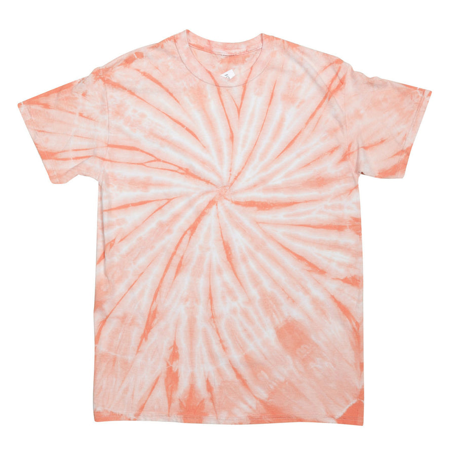 Youth Cyclone Vat-Dyed Pinwheel Short Sleeve T-Shirt - Peach