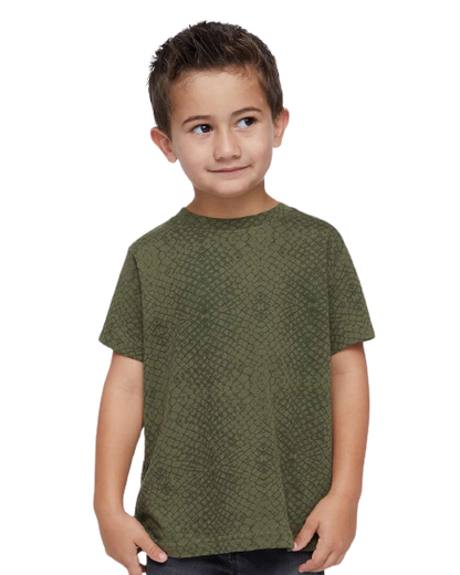 Toddler Fine Jersey T-Shirt - Green Reptile