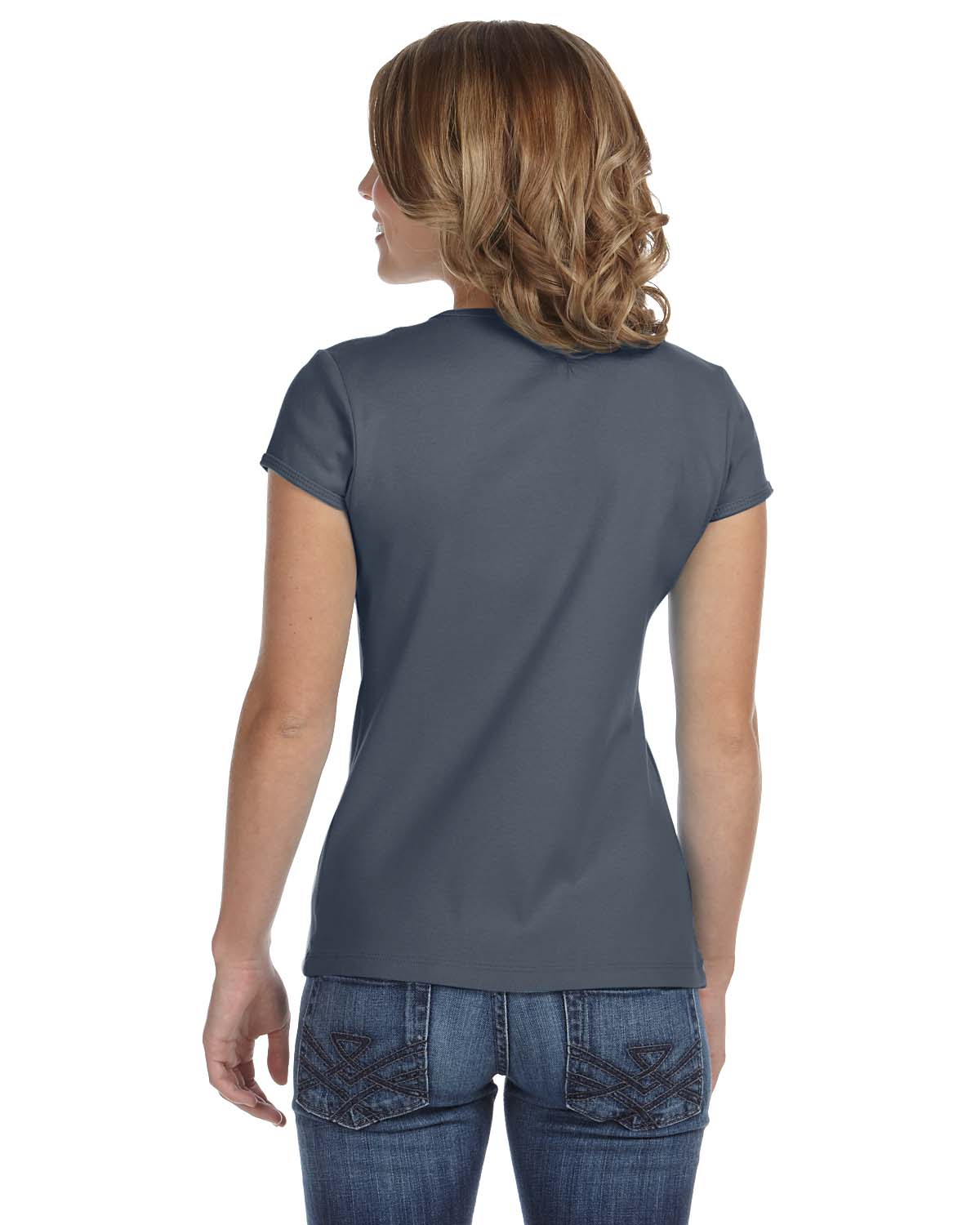 Women's Baby Rib Short-Sleeve T-Shirt - Heather Deep