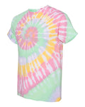 Unisex Multi-Color Spiral Short Sleeve T-Shirt - Ribbon Candy