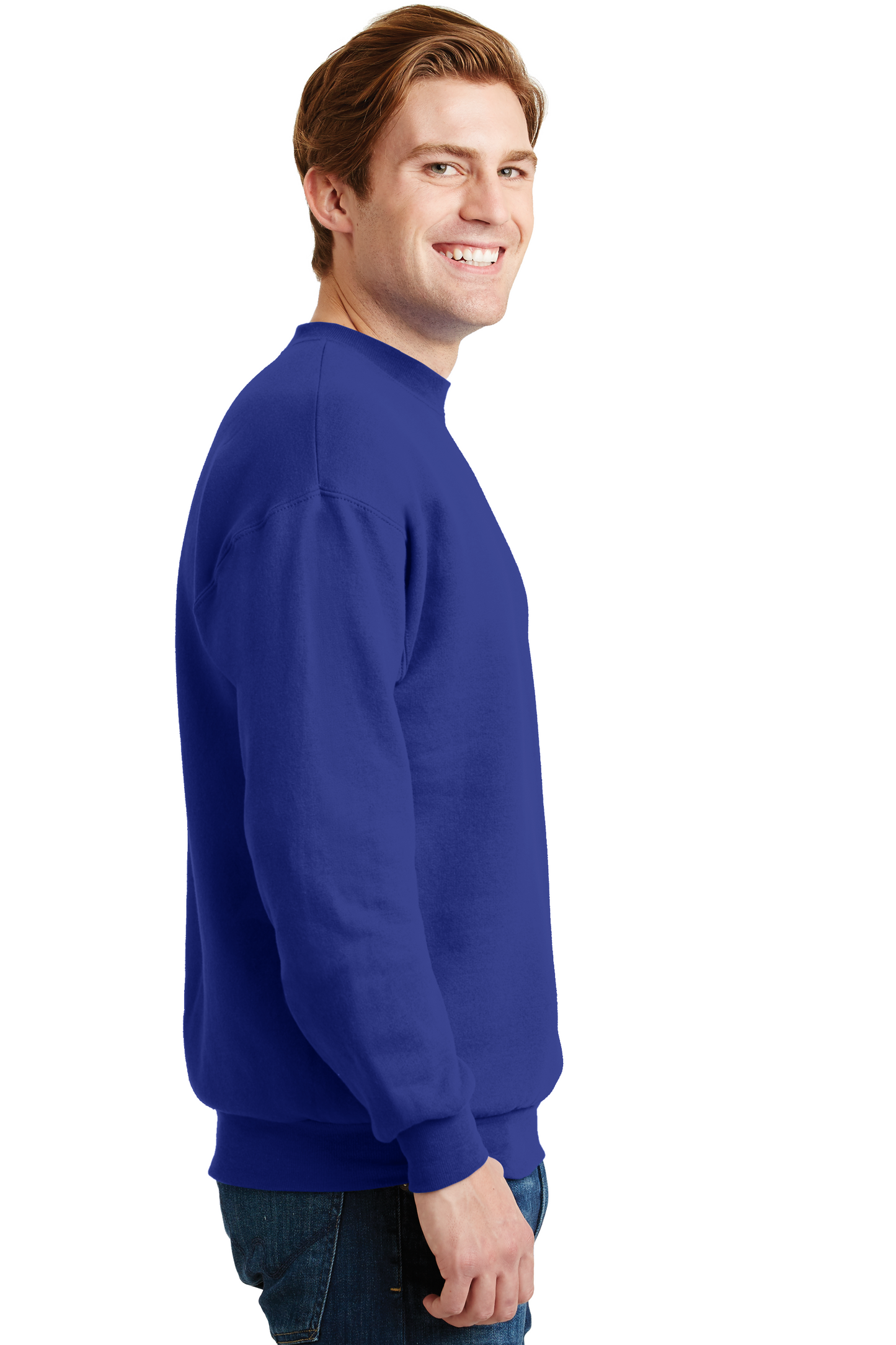 Unisex Ecosmart® 50/50 Crewneck Sweatshirt - Deep Royal
