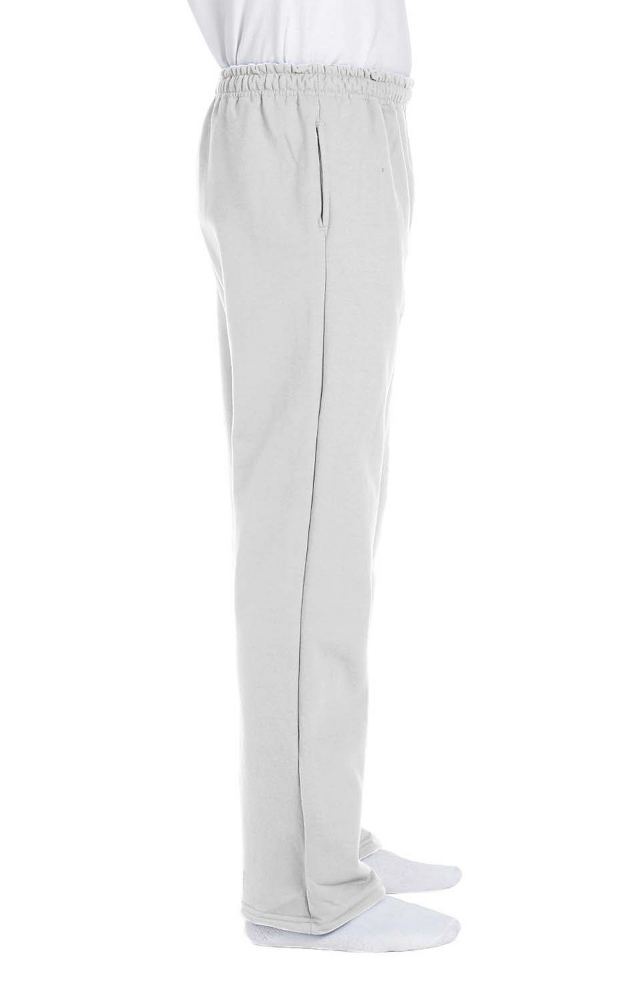 Adult DryBlend® Adult 9 oz., 50/50 Open-Bottom Sweatpants - Ash