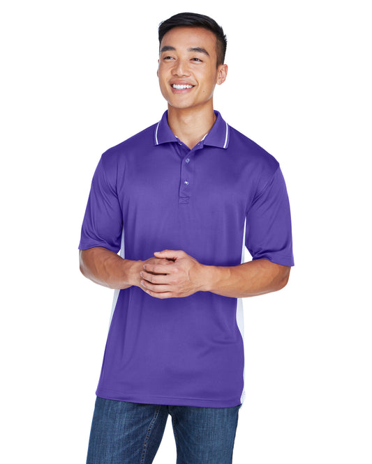 Men's Cool & Dry Sport Two-Tone Polo - Purple / White